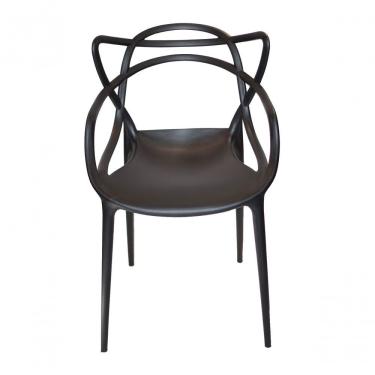 Imagem de Kit Com 4 Cadeiras Allegra Masters 100% Polipropileno Preta