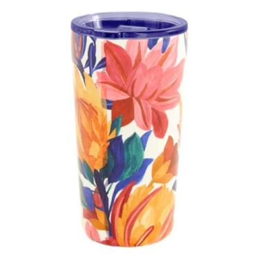 Imagem de Copo farm glub luiza 500ml 78326077 - FARM..RIO, BRANCO OFF-AZUL-VERME