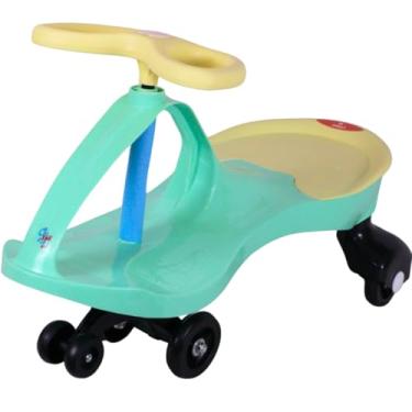 Imagem de Carrinho Rolimã Infantil Super Car Verde com Volante 360 - Castela