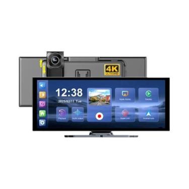 Imagem de Câmera Veicular 4K De 11,26 Polegadas Com Tela Wireless Carplay, Câmer