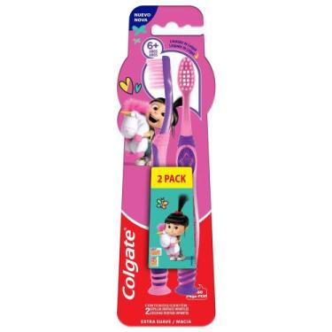 Imagem de Escova Dental Infantil Colgate Smiles Agnes e Fluffy +6 anos 2 Unidade