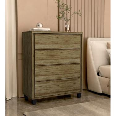 Imagem de Comoda TINA 4 gavetas AMENDOA