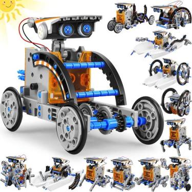 Imagem de Solar Power Robots Toy STEM 13 em 1 Education para crianças de 8 a 12 