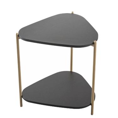 Imagem de Mesa Lateral Organica Pe Metal Dourado Nero 28016 Artesano
