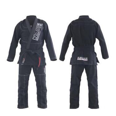 Imagem de Kimono de Jiu Jitsu Adulto Naja Brave, Preto, A3