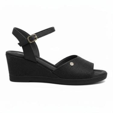 Imagem de Sandália Feminina Esporão Anabela Preto Piccadilly 571004-18-Feminino