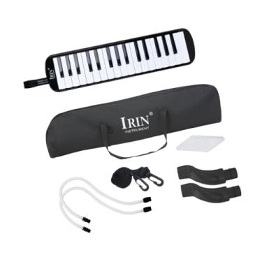 Imagem de Colaxi infantil com estojo, apresentações em grupo com pano de limpeza, brinquedo musical de teclado, fácil de tocar para crianças, estudantes, Preto