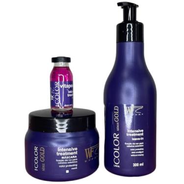 Imagem de Kit Creme de Pentear, Máscara e Ampola para Cabelos Coloridos com Proteção Prolongada da Cor 562ml