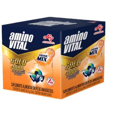 Imagem de AMINO VITAL GOLD 4000 DRINK MIX TANGERINA - 15 SACHÊS