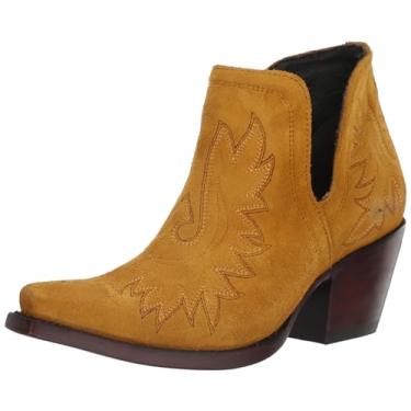 Imagem de ARIAT Bota feminina branca Dixon branca, Camurça dourada, 34