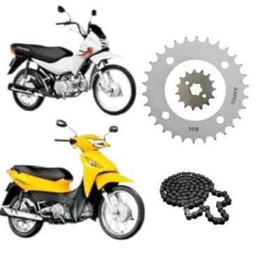 Imagem de Relação honda Biz 125 Pop 110 Pop 100 Coroa 30 Pinhão 15 - COSER