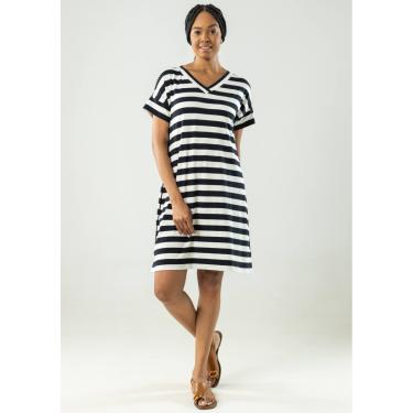 Imagem de Vestido Pau a Pique Listrado Preto