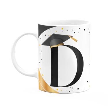 Imagem de JPS INFO, Caneca de Formatura - Inicial do nome letra D - 325ml