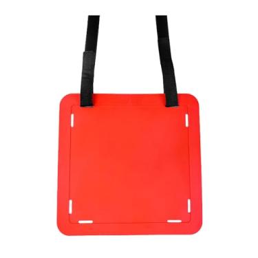 Imagem de Lljsszr Treino de Futebol para Gols - Equipamento Portátil com Alça - Prancha de Posicionamento para Futebol E Hóquei Iniciante, Vermelho