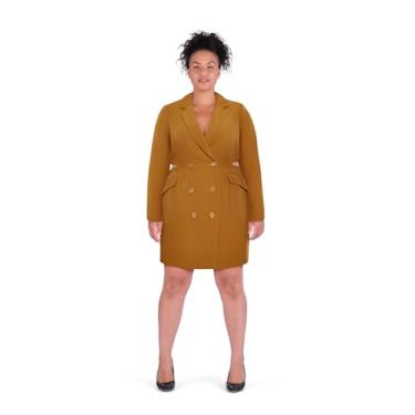 Imagem de City Chic Vestido feminino plus size - Marrie, Caramelo, 25 Plus Size