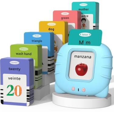 Imagem de Cartões flash Startcan em espanhol e inglês para crianças pequenas com