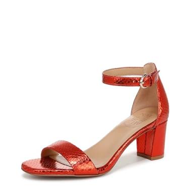 Imagem de Naturalizer Sandália feminina de salto Vera, Cobra metálica laranja, 40