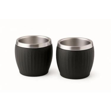 Imagem de Kit 2 Xícaras para Café Tramontina em Aço Inox Preto 80 ml
