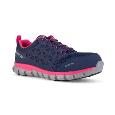Imagem de Reebok Work RB044 Tênis feminino de segurança de liga de trabalho, Azul marino, 10 Wide