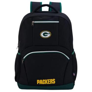 Imagem de Mochila Escolar Futebol Americano Nfl Packers E Patriots, Verde