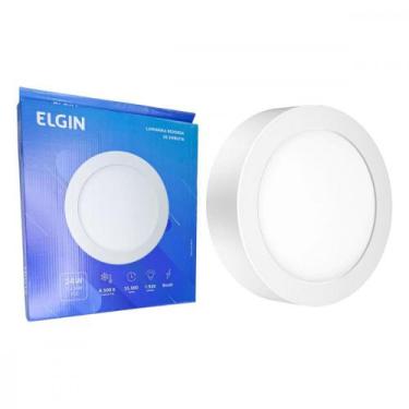 Imagem de Plafon Led Embutir Elgin Redondo 24W. 1920Lm. 6500K. Bivolt Branco