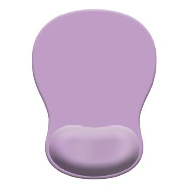Imagem de Mouse pad de gel com descanso de pulso, mouse ergonômico côncavo com base de poliuretano antiderrapante e superfície lisa, tapete de acessórios de mesa confortáveis para escritório, jogos em casa e