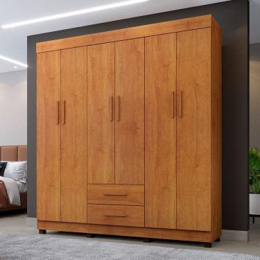 Imagem de Roupeiro Copacabana New 6 Portas 2 Gavetas Benetil Móveis