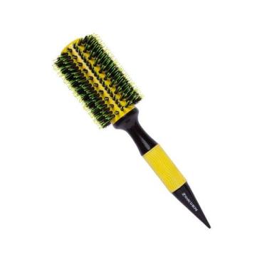 Imagem de Escova De Cabelo Marco Boni Profissional Thermal Ceramic Yellow Basic 