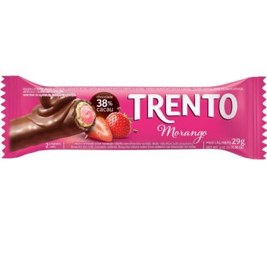 Imagem de Chocolate Wafer Trento Sabor Morango 29g