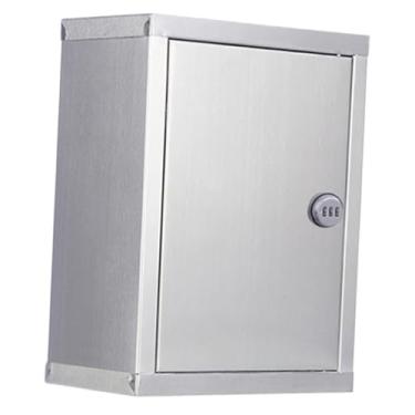 Imagem de Bothyi Caixa de Correio de Parede para de Correspondências e Documentos, Versátil e Robusta, em aço Inoxidável com Fechadura, 26 Cm X 12.5 Cm X 34