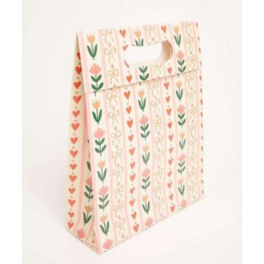 Imagem de Embalagem Presente Sacola Estampa Tulipa Marisa-74154, UN, Rosa
