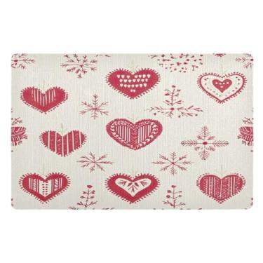 Imagem de STAYTOP Merry Christmas Tapete de porta para entrada externa 81 x 50 cm, tapete de boas-vindas ao ar livre/interno, tapetes de banho fofos, capacho frontal antiderrapante para entrada, pátio, áreas de