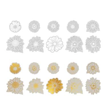 Imagem de 20 folhas de adesivos de estampagem de folha para álbuns, diários, cartões, planejadores - adesivos bonitos de manual decorativo para artesanato DIY, álbuns de fotos