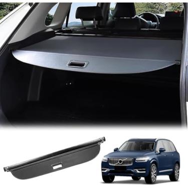 Imagem de Prateleira retrátil para porta-malas traseiro para Volvo XC90 2016-2023, capa de proteção de bagagem, prateleiras de bagagem, divisória de caixa traseira