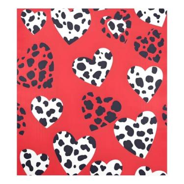 Imagem de Qilmy Capa magnética para máquina de lavar louça Dia dos Namorados amor coração 58 x 66 cm porta frontal capas decorativas de geladeira adesivo folha magnética máquina de lavar louça painel decalque