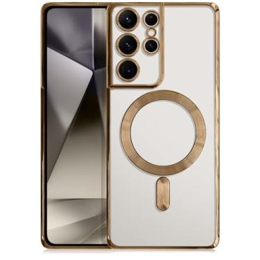 Imagem de HiPOTSUN Capa projetada para Samsung Galaxy S24 Ultra, [à prova de choque de grau militar] [compatível com MagSafe] Capa magnética à prova de choque fina e protetora para Galaxy S24 Ultra 6,8