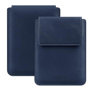 Imagem de HoYiXi Capa universal para Kindle/Kobo/Voyaga/Pocketbook/Tolino E-Book Reader de 15 cm capa protetora de couro leve para e-book de 15 cm, azul