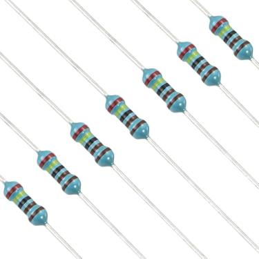 Imagem de YOKIVE 100 unidades de resistores de 2,4 K Ohm, resistor fixo de filme de metal de 1/4 W (0,25 W), resistores de tolerância +/-1%, certificado ROHS