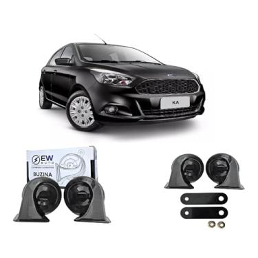 Imagem de PAR BUZINA AUTOMOTIVA CARACOL GRAVE/AGUDO PARA KA/KA+ 2015>2020 – TIGER AUTO