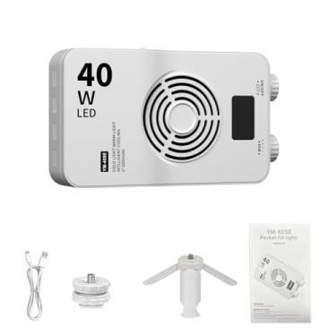 Imagem de Luocute Luz de Vídeo LED Portátil de 40 W, Luz de Fotografia LED Profissional 112 Com Bateria de 3000mAh e Temperatura de Cor Ajustável de 3000K-7000K, para Câmera DSLR Vlog Live