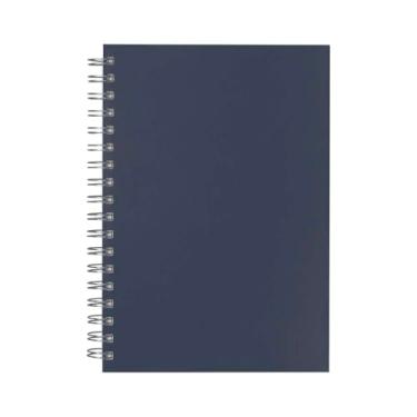 Imagem de Caderno Planner Espiral com Capa Rígida em Percalux, 90 Folhas Brancas, Formato 24x18,5x1,5cm, Gestão de Rotina com Calendários 2025-2028 (1, Azul)