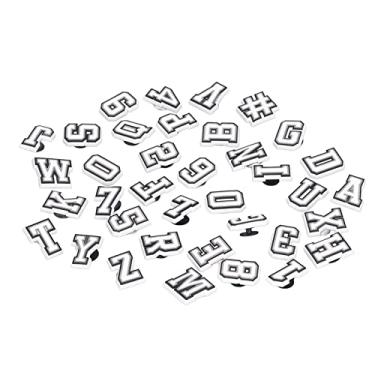 Imagem de Generic Charme de Sapato de Carta Adorável Decoração de Desenho Animado para Crianças e Festas Feita de Material de PVC para Tamancos e Tênis (Branco)