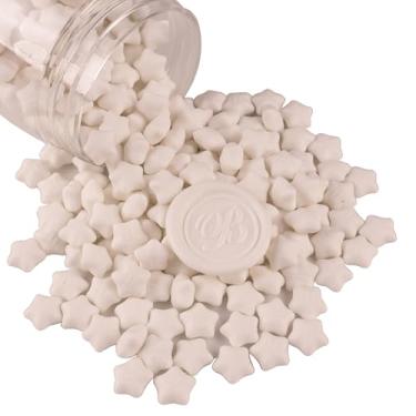 Imagem de 300 peças de contas de cera de vedação de estrela da sorte, contas de lacre PORXFLY Flash para carimbo de lacre de cera, ótimo para convites de casamento, embalagens de vinho, envelopes de cartões