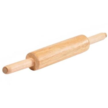 Imagem de Rolo de madeira para massas 45 cm Prático pão pizza macarrão