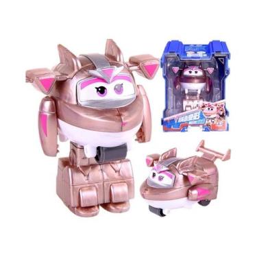 Imagem de Figuras De Ação De Robô Transformável Super Wings Para Crianças Mini E