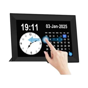 Imagem de Relógio Despertador Digital Com Tela Grande E Toque, Exibição De Data 