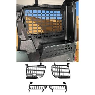 Imagem de Para Mercedes-Benz G-Class G500 G55 2004-2017 Painel de Armazenamento Modular Prateleira Traseira Bagagem Painel Molle Porta-malas Organizador de Bagagens Liga de Alumínio (Painéis Laterais + Caixas
