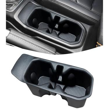 Imagem de Suporte de copo para Jeep Wrangler JL JLU 4XE/Gladiator JT 2018-2025 Acessórios Suporte de copo de inserção TPE antiderrapante console central suporte de bebida organizador de cupholder forro almofada