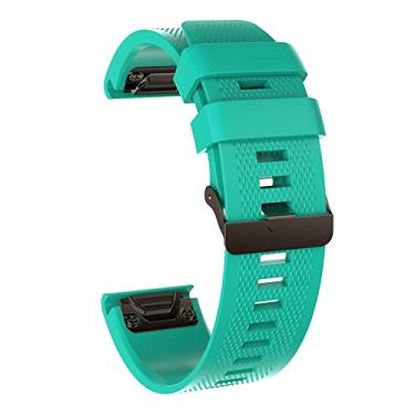 Imagem de ONECMN 26 22mm Pulseira de silicone para Garmin Fenix 7X Fenix 7 Fenix 6X 5X 3 3HR Descent MK1 Fenix 6 5 935 945 MARQ Correias de Wirstband (Cor: D, Tamanho: Para Fenix 3 3HR)