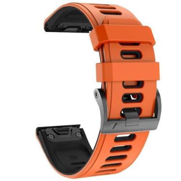 Imagem de TIOYW Pulseiras esportivas de silicone para Fenix 7X para Fenix 5X/5X Plus/Fenix 6X/Fenix 6X Pro/Fenix 3/Fenix 3 HR/Descent MK1/D2 Delta PX/D2 Charlie Pulseira de relógio inteligente, One Size, Ágata